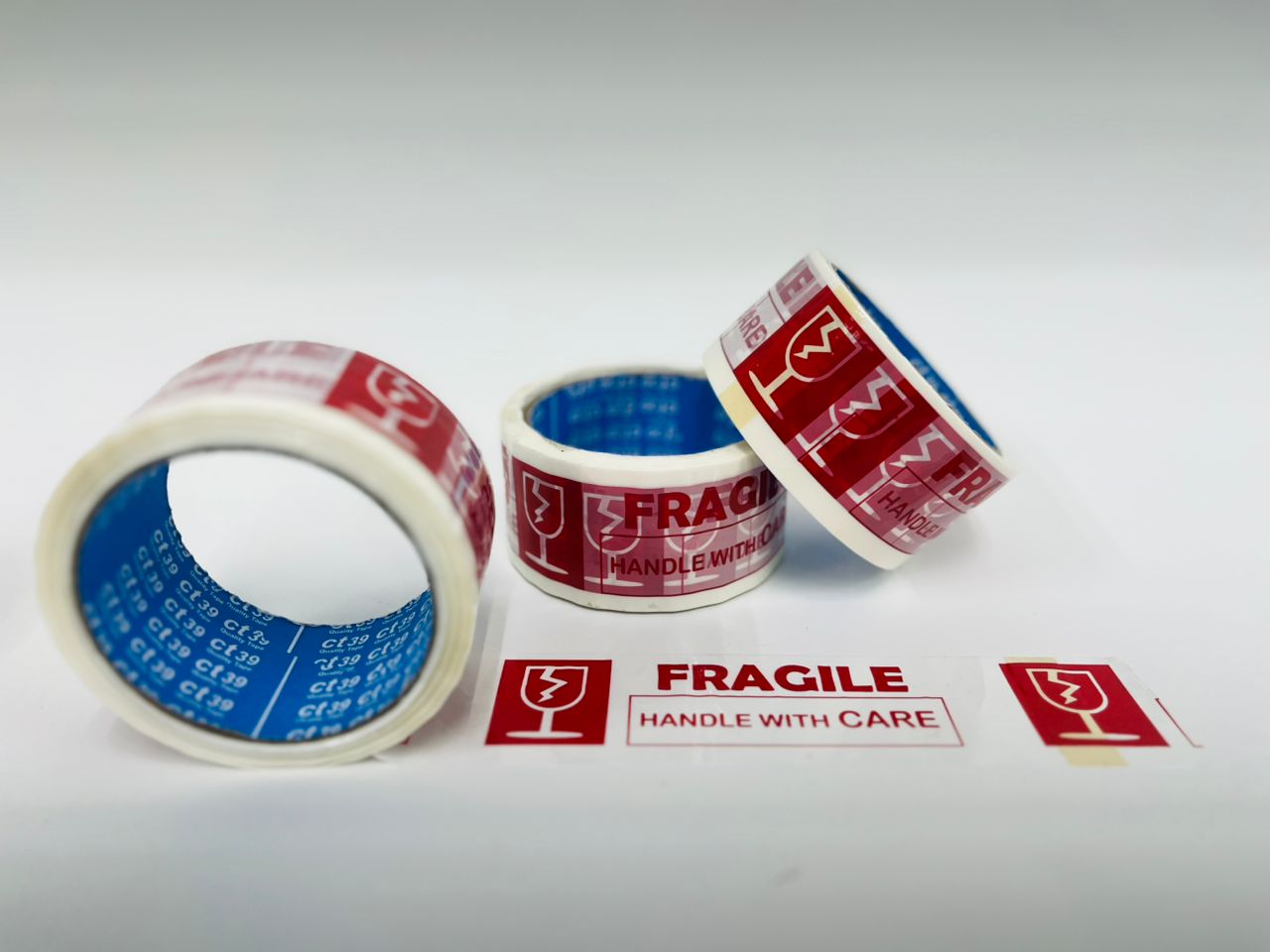 OPP Printed Fragile (White Base)